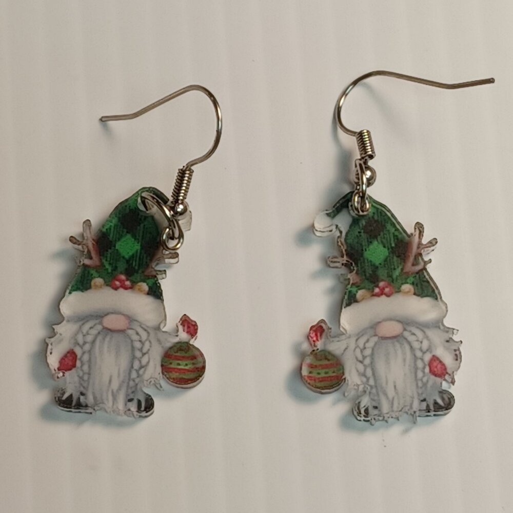 NWT Christmas Earrings MIX N MATCH Faceless Gnomes Santas Hats Trees Holiday Bow